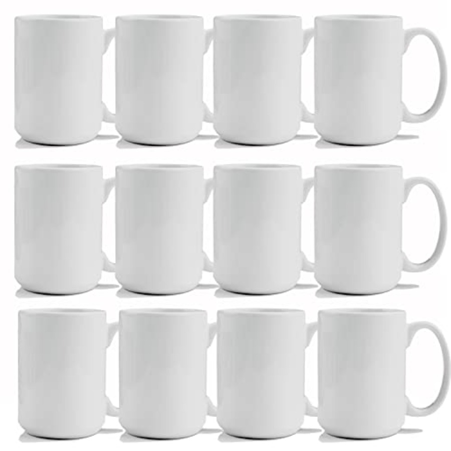 Sublimation Mug Blank - Sublimation Mugs 15 oz Sublimation Blanks