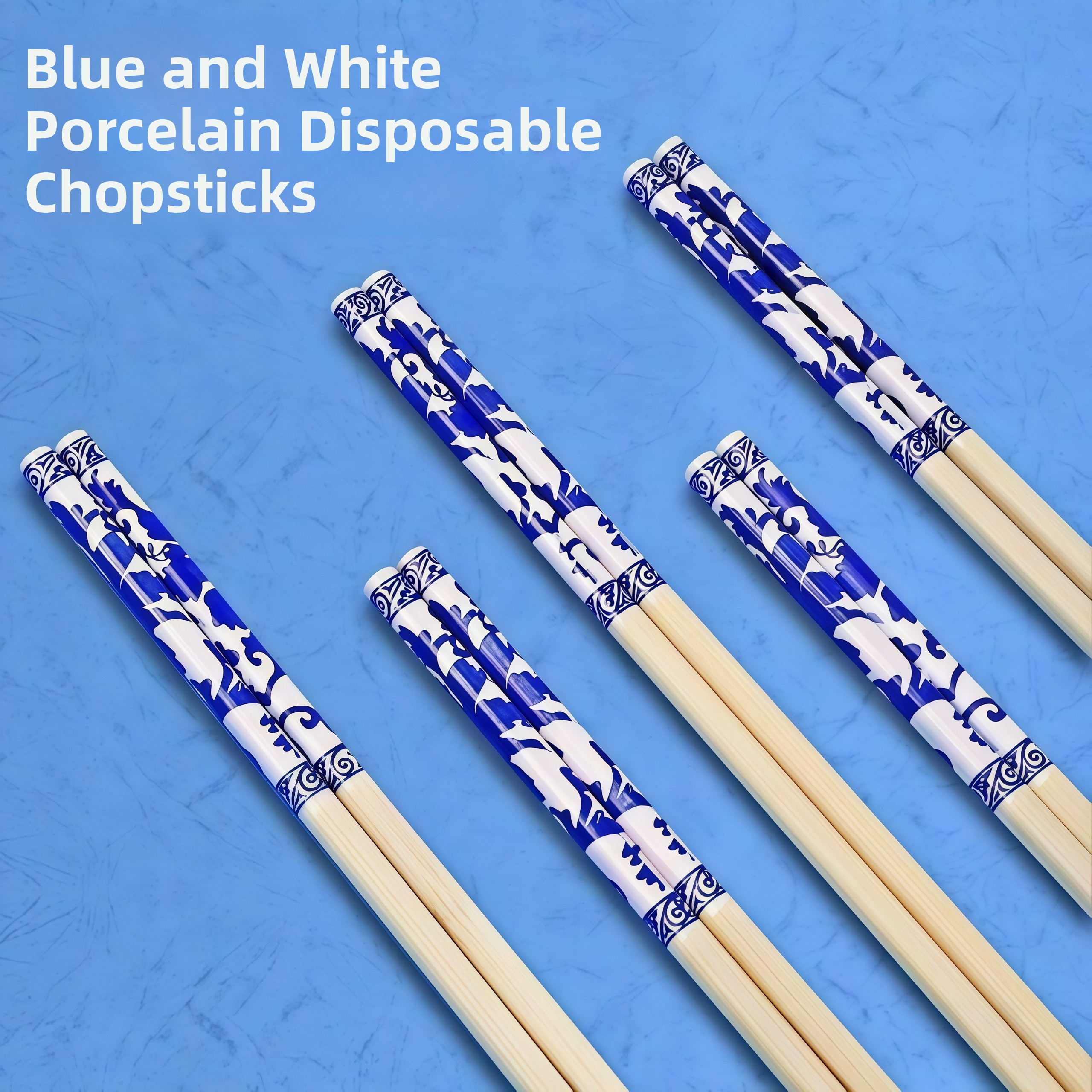 Commercial Printing And Packaging - Disposable Blue And White Porcelain Printed
