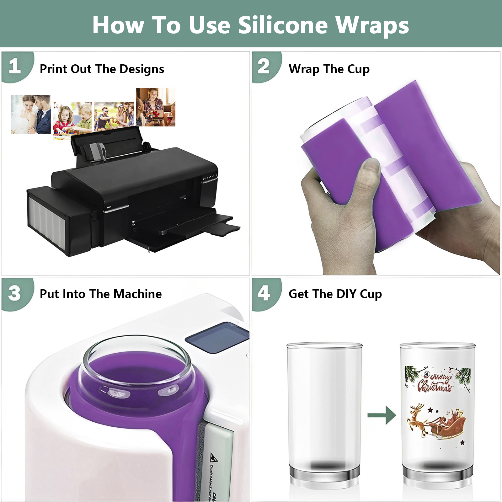 3pcs Sublimation Tumblers Wrap - Sublimation Mug Blank recension och pris