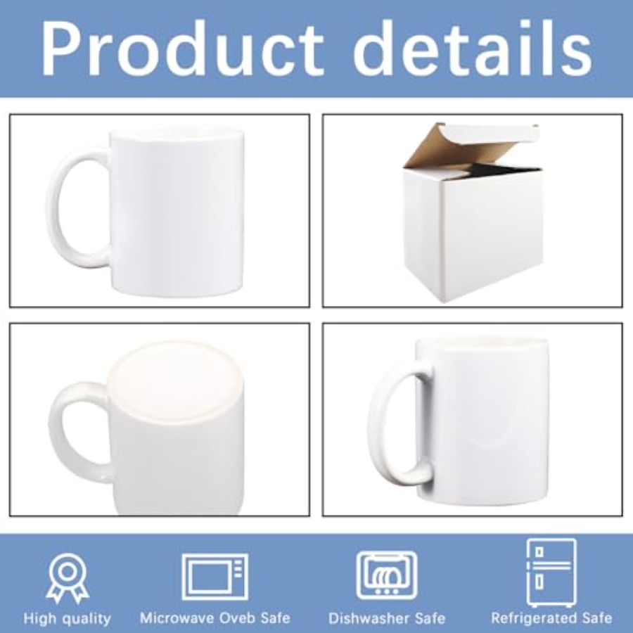 PACK 11 oz sublimation mugs wi - Sublimation Mug Blank recension och pris